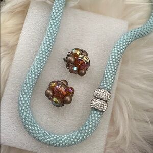 Vintage Clipons, And Necklace Bundle